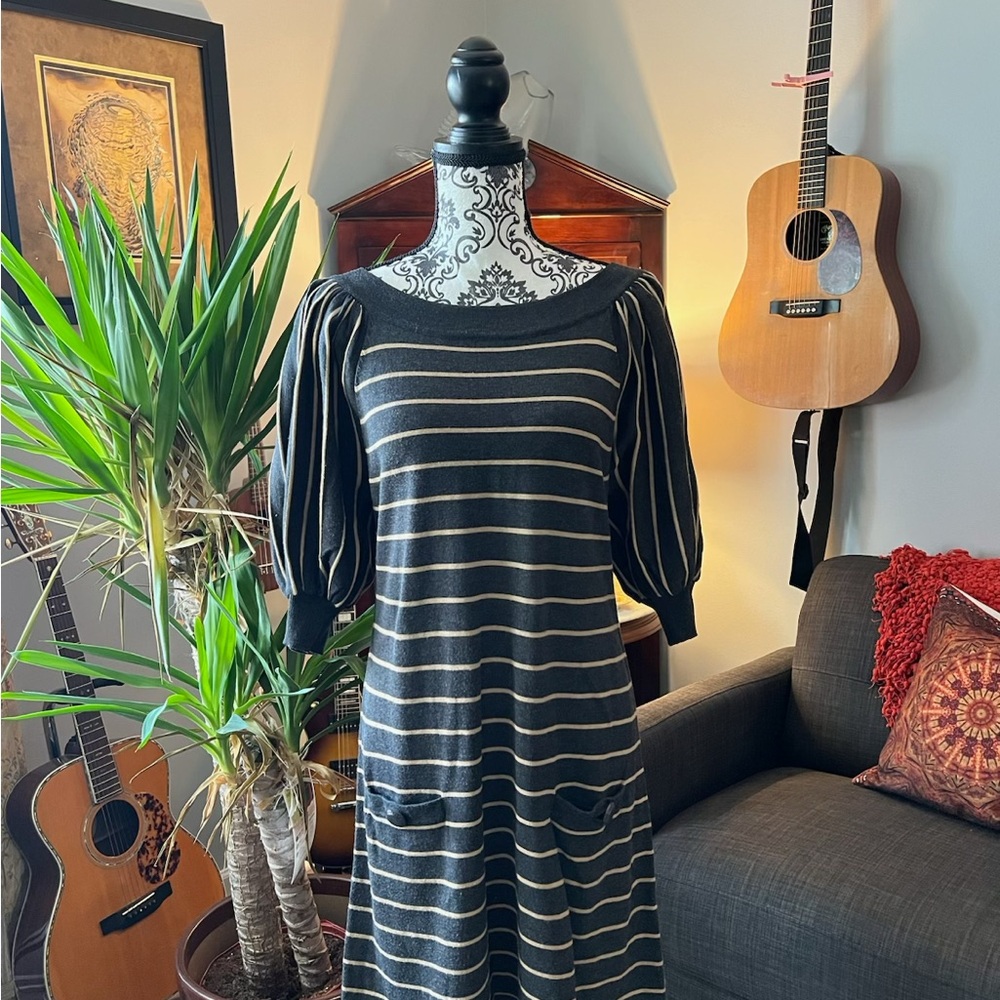 Striped Black and Gold Dress